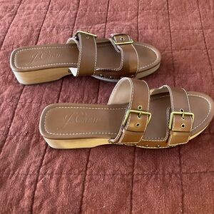 J crew wood sandals size 12